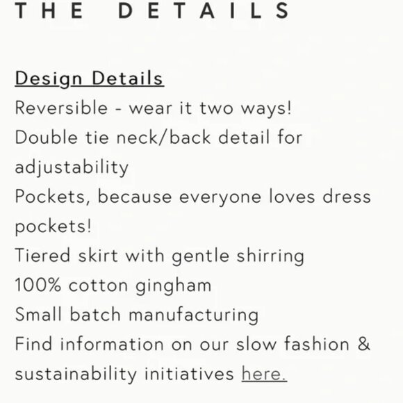 Tradlands Birdie Sleeveless Dress, Gingham Marigold - Picture 7 of 10